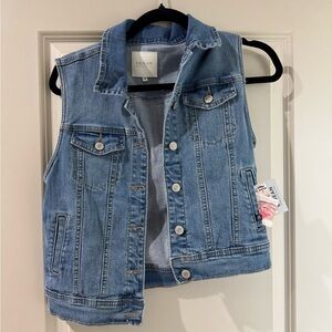 Enjean Blue Denim Vest for Women